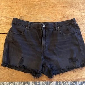 Aerie black denim short